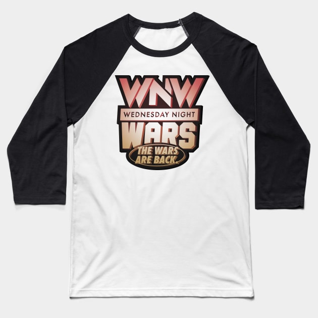 Wrestling Wednesday Night Wars - Heavy Metal Wrasslin'! Baseball T-Shirt by Mouthpiece Studios
